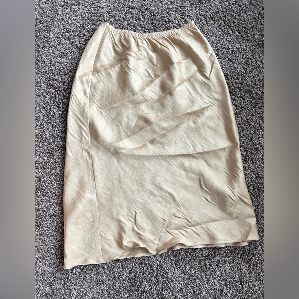 Vintage Gold Midi Skirt